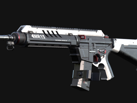 MR-15 Assault Rifle 3Dモデル