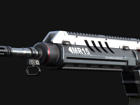 MR-15 Assault Rifle 3Dモデル