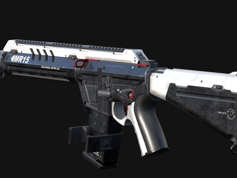 MR-15 Assault Rifle 3Dモデル
