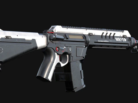 MR-15 Assault Rifle 3D Model