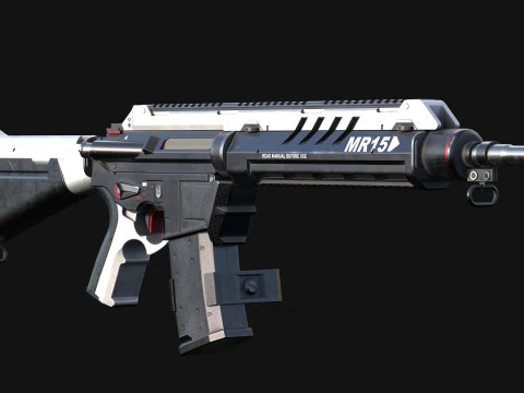 MR-15 Assault Rifle 3D Model