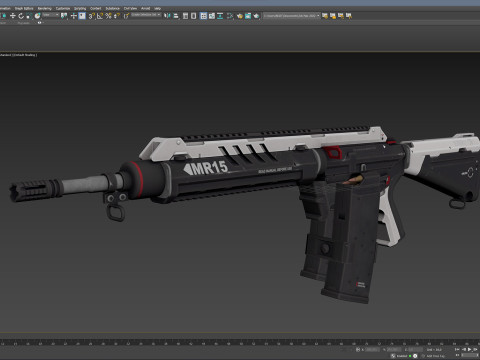 MR-15 Assault Rifle 3Dモデル