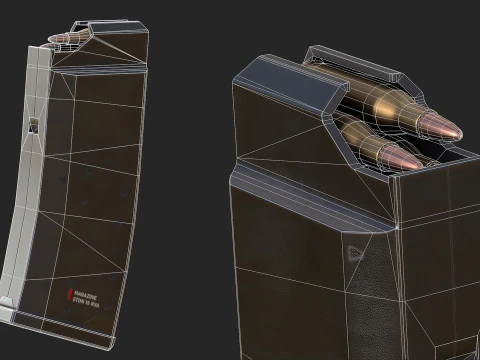 MR-15 Assault Rifle 3D Model
