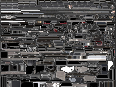 MR-15 Assault Rifle 3Dモデル