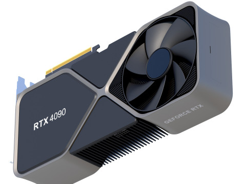 NVIDIA RTX 4090 3D Модель