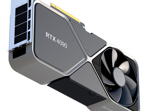 NVIDIA RTX 4090 3D Модель