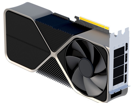 NVIDIA RTX 4090 3D Модель