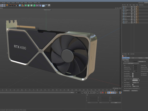 NVIDIA RTX 4090 3D Модель