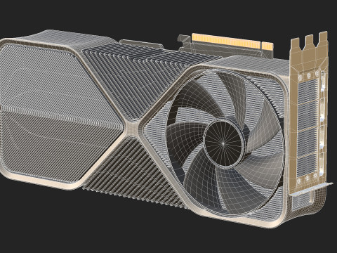 NVIDIA RTX 4090 3D Модель