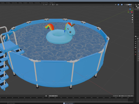 Inflatable Pool Modelo 3D