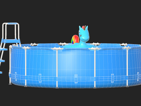 Inflatable Pool Modelo 3D