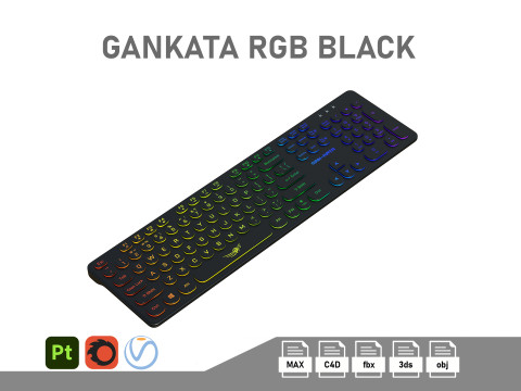 Dialog Gan-Kata KGK-16U Black 3D मॉडल