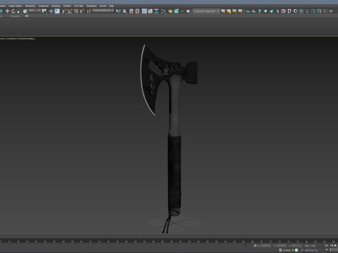 PBR Tactical Axe 3D मॉडल