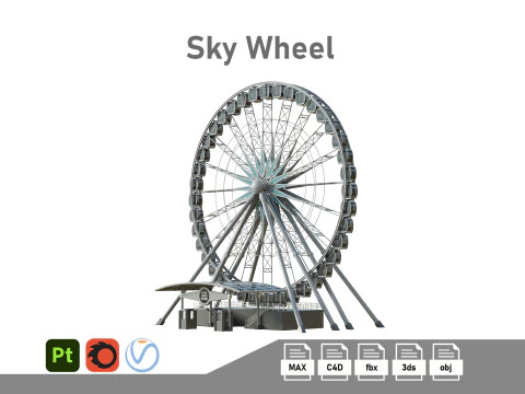 Roue du ciel Modèle 3D
