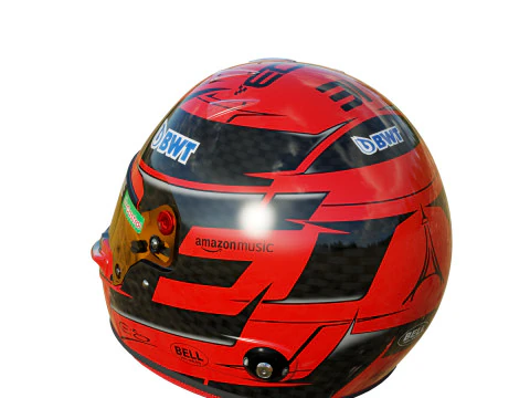 Capacete F1 Esteban Ocon 2024 Modelo 3D