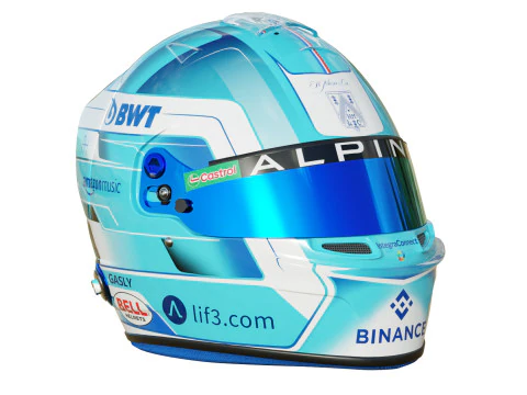 F1 Alpine Helmets 2024 3D Model