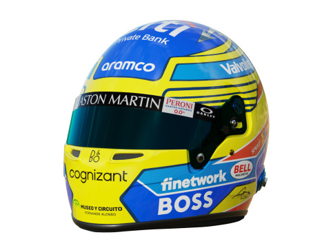 F1 Fernando Alonso Helmet 2024 Model 3D