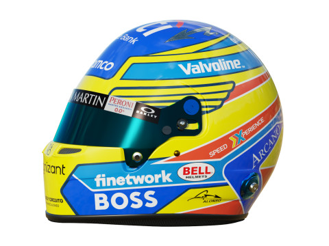 F1 Fernando Alonso Helmet 2024 Model 3D