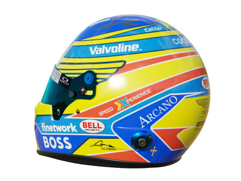 F1 Fernando Alonso Helmet 2024 Model 3D