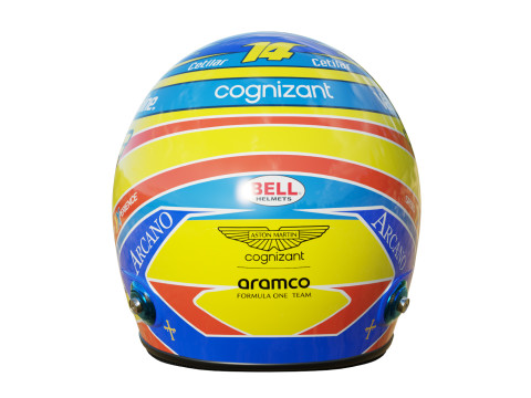 F1 Fernando Alonso Helmet 2024 Model 3D