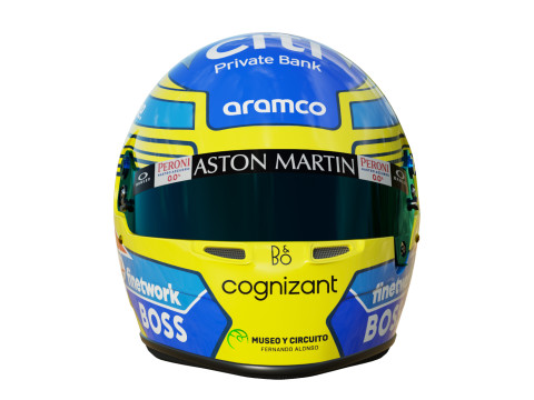 F1 Fernando Alonso Helmet 2024 Model 3D