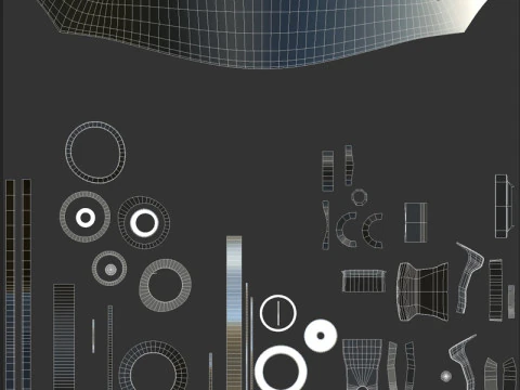 F1 लांस स्ट्रोक हेलमेट 2024 3D मॉडल