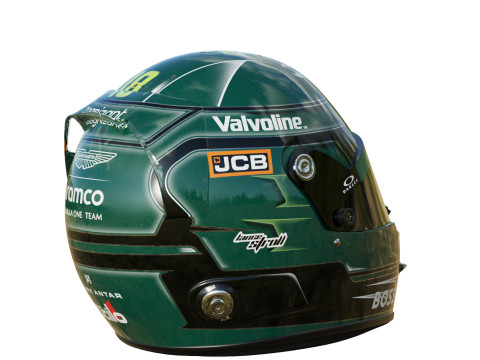 F1 Lance Stroll Helmet 2024 3D Model