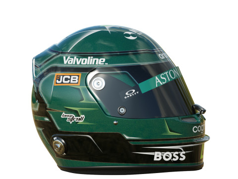 F1 Lance Stroll Helmet 2024 3D Model