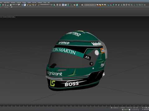 F1 Aston Martin Helmets 2024 Modèle 3D