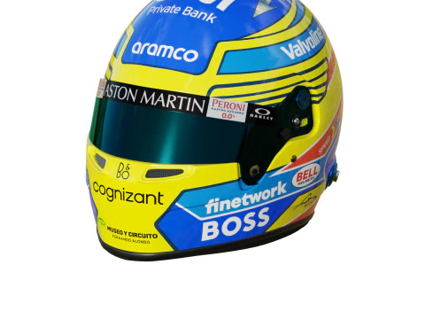 F1 Aston Martin Helmets 2024 3D Model