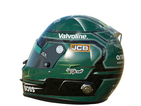 F1 Aston Martin Helmets 2024 3D Model