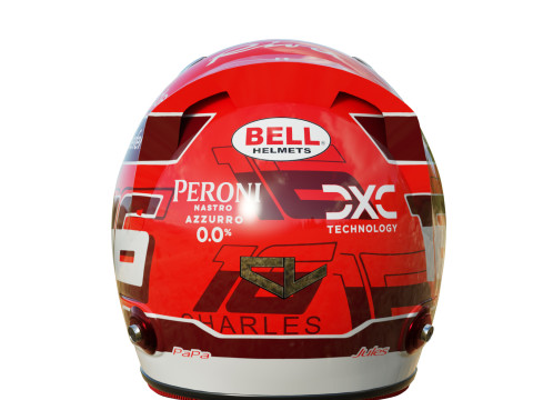 F1 Charles Leclerc Helmet 2024 3Dモデル