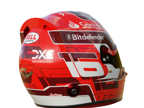 F1 Charles Leclerc Helmet 2024 3Dモデル