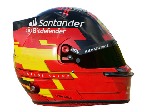 F1 Carlos Sainz Helmet 2024 3D Model