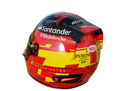 F1 Scuderia Helmets 2024 3D Model
