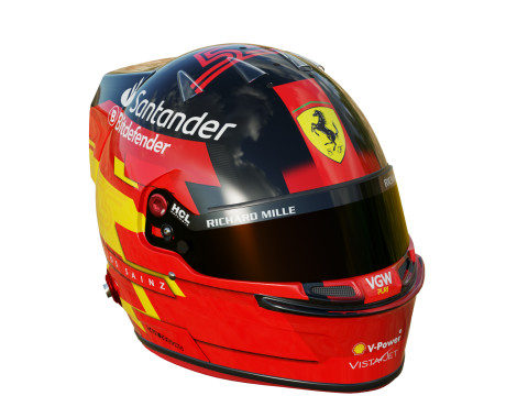 F1 Scuderia Helmets 2024 3D Model