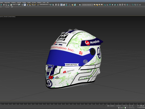 F1 Hulkenberg Helmet 2024 3Dモデル