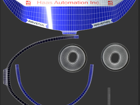 F1 Haas Helmets 2024 3D Model