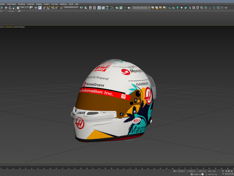 F1 Haas Helmets 2024 3D Model