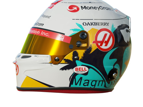 F1 Haas Helmets 2024 3D Model