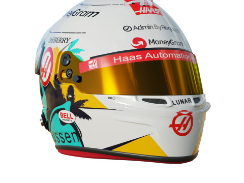F1 Haas Helmets 2024 3D Model