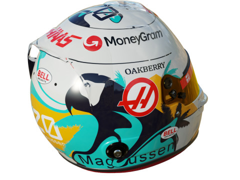 F1 Haas Helmets 2024 3D Model