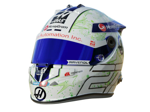 F1 Haas Helmets 2024 3D Model