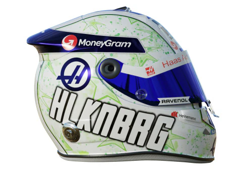 F1 Haas Helmets 2024 3D Model