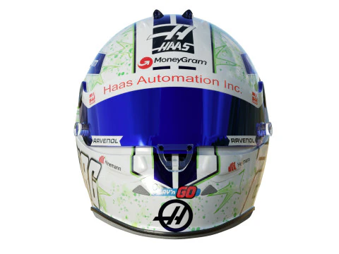 F1 Haas Helmets 2024 3D Model