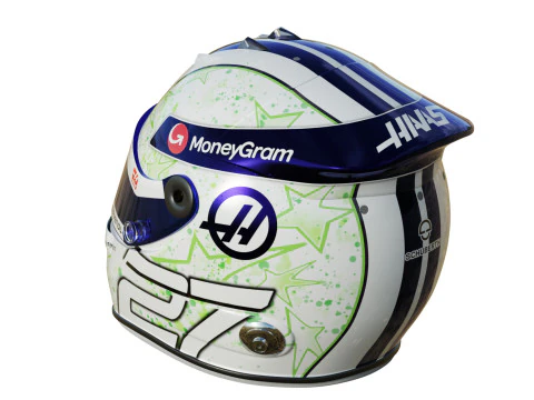 F1 Haas Helmets 2024 3D Model