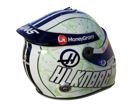 F1 Haas Helmets 2024 3D Model