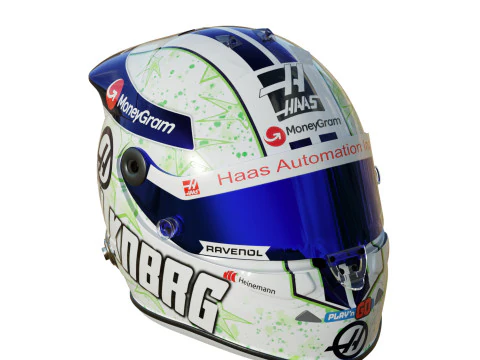 F1 Haas Helmets 2024 3D Model