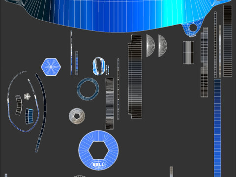 F1 Oscar Piastri Helmet 2024 Modèle 3D