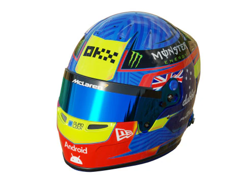 F1 Oscar Piastri Helmet 2024 3D Model